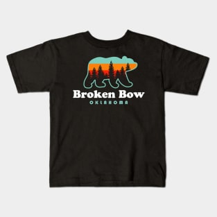 Broken Bow Oklahoma Lake Outdoors Bear Kids T-Shirt